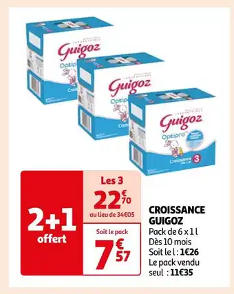 Auchan Guigoz croissance guigoz offre