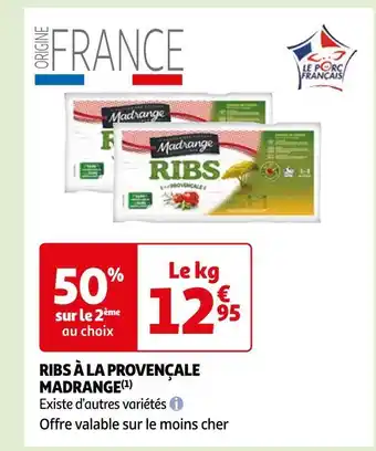 Auchan Madrange ribs à la provençale offre