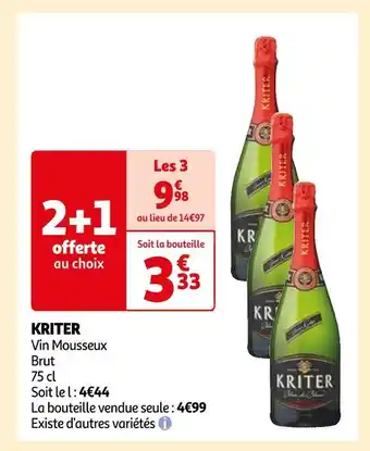Auchan Kriter kriter offre