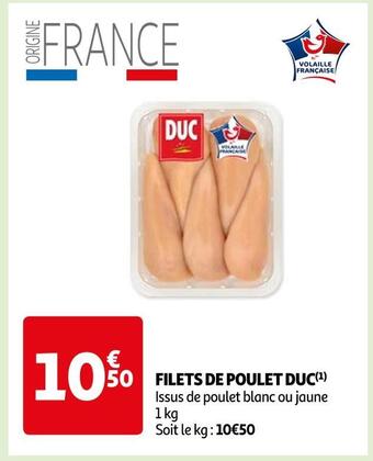Auchan Duc filets de poulet offre