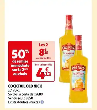 Auchan Old nick cocktail offre