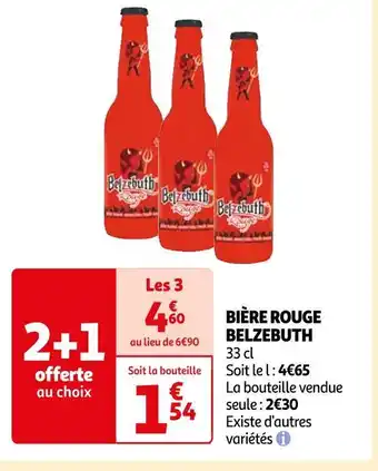 Auchan Belzebuth bière rouge offre