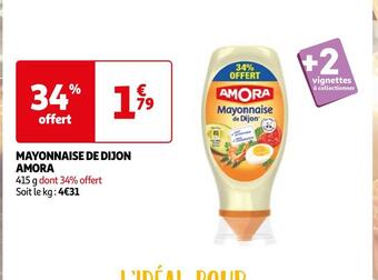 Auchan Amora mayonnaise de dijon offre