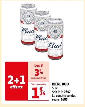 Auchan Bud bière offre