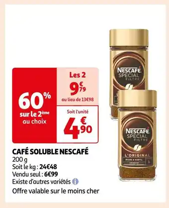 Auchan Nescafé café soluble nescafé offre