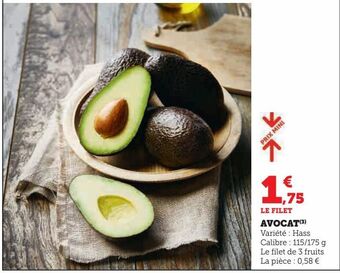 Super U Avocat offre