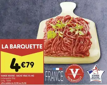 Leader Price Viande bovine hachée offre