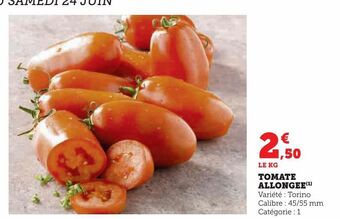 U Express Tomate allongee offre