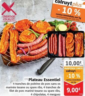 Colruyt Plateau essentiel offre