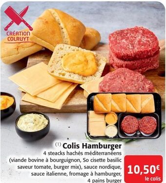 Colruyt Colis hamburger offre