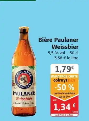 Colruyt Bière paulaner weissbier offre
