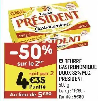 Leader Price Beurre président offre