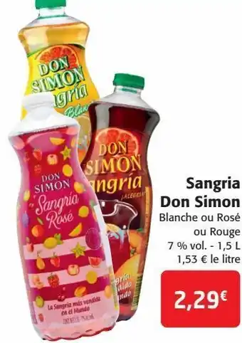 Colruyt Sangria don simon offre