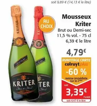 Colruyt Mousseux kriter offre
