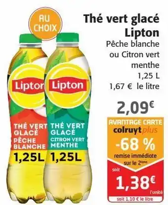 Colruyt Thé vert glacé lipton offre