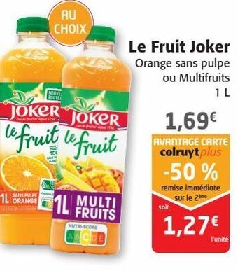Colruyt Le fruit joker offre