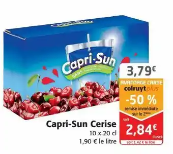 Colruyt Capri sun cerise offre