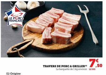 U Express Travers de porc a griller offre