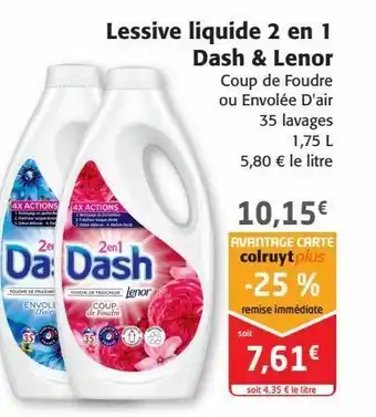 Colruyt Lessive liquide dash offre