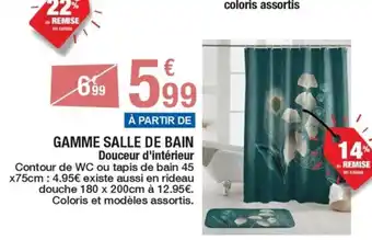 GAMME SALLE DE BAIN Douceur d'intérieur Contour de WC ou tapis de bain 45