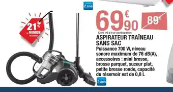 Carrefour ASPIRATEUR TRAÎNEAU SANS SAC offre