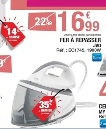 Carrefour FER À REPASSER offre