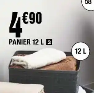 La Foir'Fouille Panier 12l offre