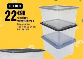 La Foir'Fouille 3 boîtes viewbox 24l offre