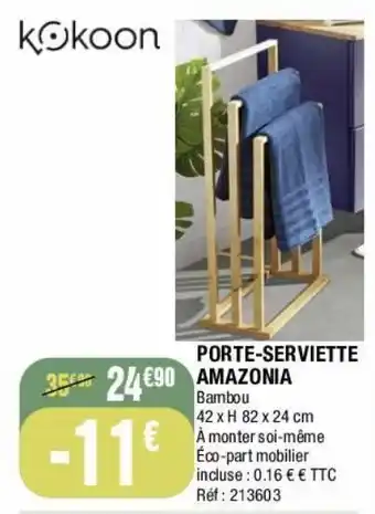 La Foir'Fouille Porte-serviette amazonia offre