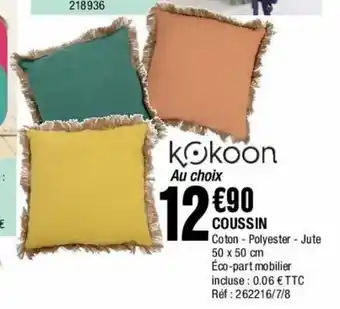 La Foir'Fouille Coussins offre