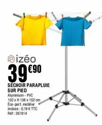 La Foir'Fouille Séchoir parapluie sur pied offre