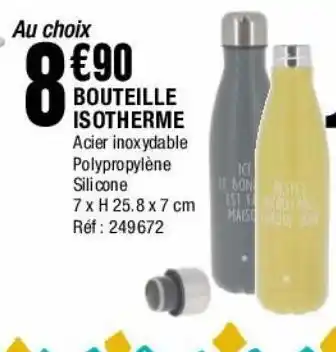 La Foir'Fouille Bouteille isotherme offre