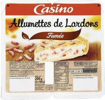 Géant Casino Allumettes de Lardons Fumés offre