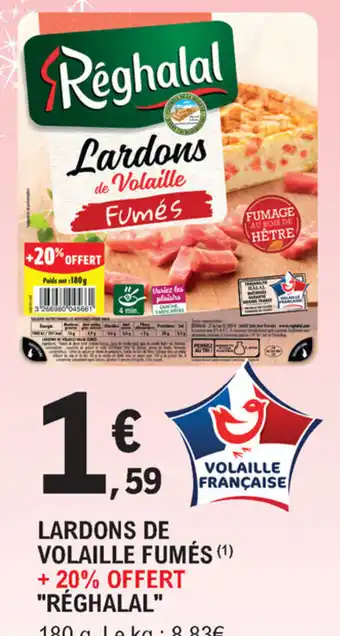 E.Leclerc Lardons De Volaille Fumés offre