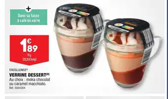ALDI VERRINE DESSERT(D) Au choix : moka chocolat ou caramel macchiato. Réf. 5004364 offre