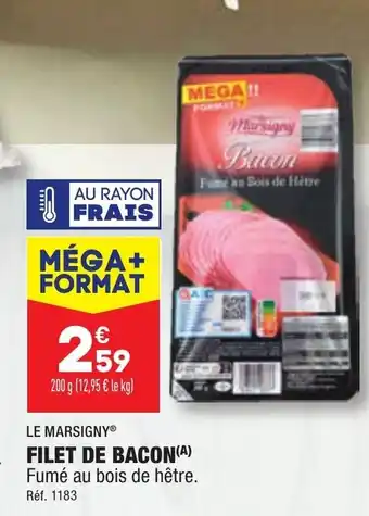 ALDI FILET DE BACON(A) Fumé au bois de hêtre. offre