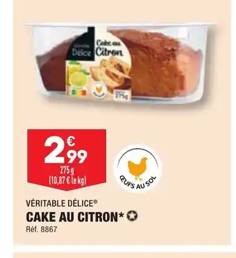 ALDI VÉRITABLE DÉLICEⓇ CAKE AU CITRON** offre