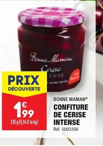 ALDI CONFITURE DE CERISE INTENSE offre