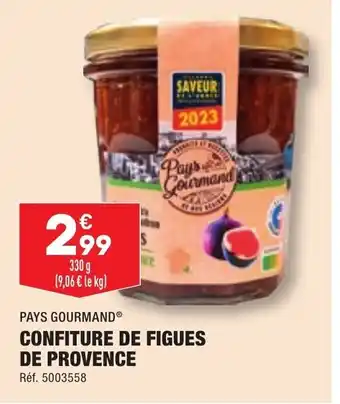 ALDI CONFITURE DE FIGUES DE PROVENCE offre