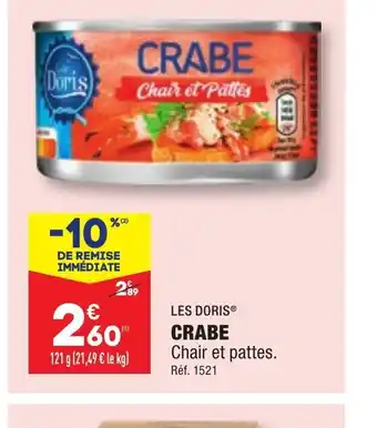 ALDI CRABE Chair et pattes. offre