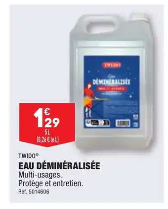 ALDI EAU DÉMINÉRALISÉE offre