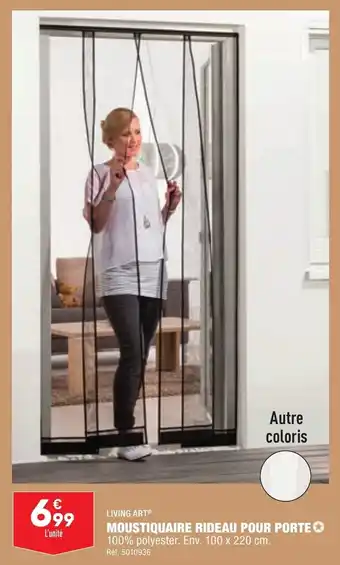 ALDI MOUSTIQUAIRE RIDEAU POUR PORTE 100% polyester. Env. 100 x 220 cm. offre