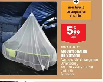 ALDI MOUSTIQUAIRE DE VOYAGE offre