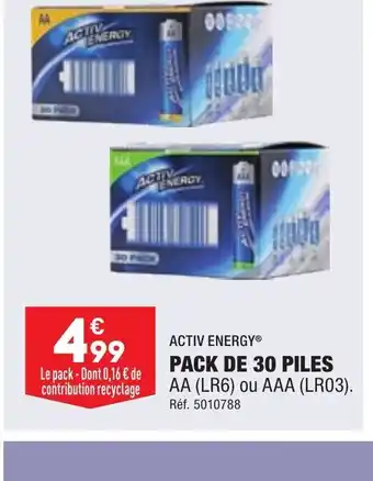 ALDI PACK DE 30 PILES AA (LR6) ou AAA (LR03). offre