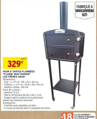 Intermarché FOUR À TARTES FLAMBÉES "FLAMM' MINI FARMER" offre