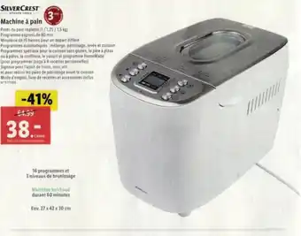 Lidl Machine à pain offre