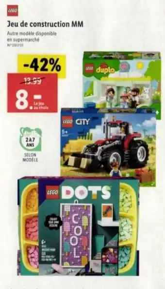 Lidl Jeu de construction MM offre