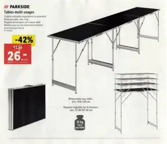 Lidl Tables multi-usages offre