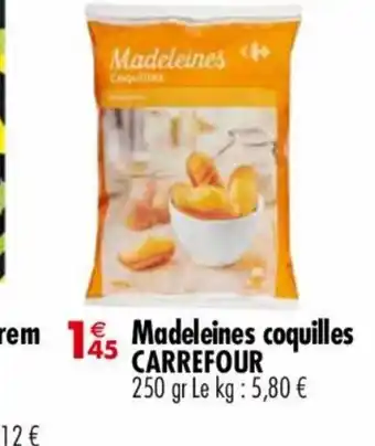 Carrefour Market Céréales Xtrem1 Madeleines coquilles offre