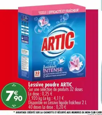 Carrefour Market Lessive poudre ARTIC offre